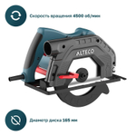 Циркулярная пила ALTECO CS 1350-165