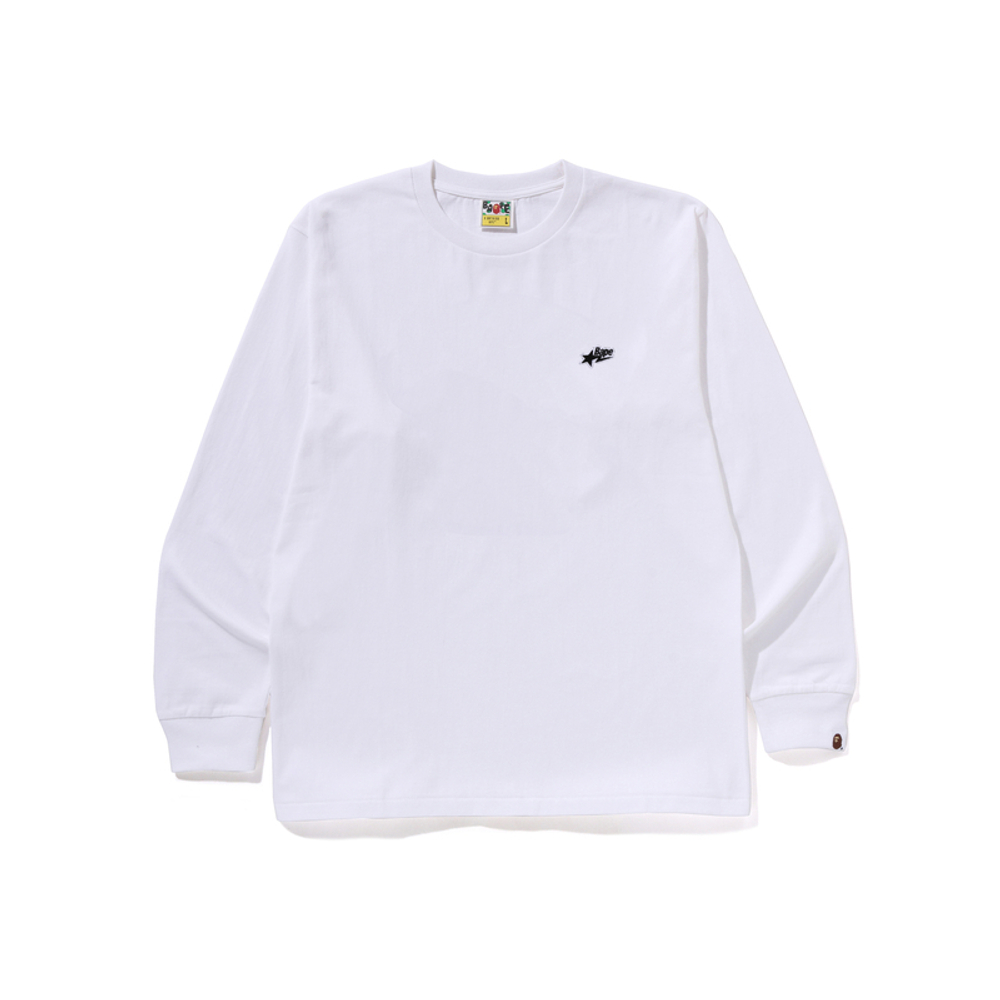 A Bathing Ape X Mastermind Japan L S Pocket Tee белый