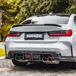 Карбоновый диффузор заднего бампера со стоп-сигналом для BMW M3 G80/G81 2020+ / M4 G82/G83 2021+ БМВ