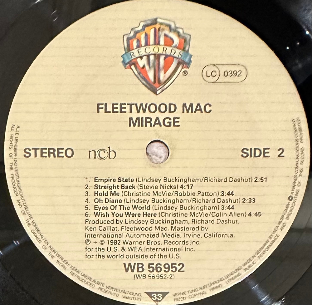 Fleetwood Mac- Mirage (Германия 1982г.)