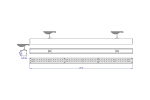 Светильник LED линейный СЛИМФЛЕШ VS310 54W-7250Lm 4000К Микропризма IP40 с БАП на 3ч 1230х66х65мм