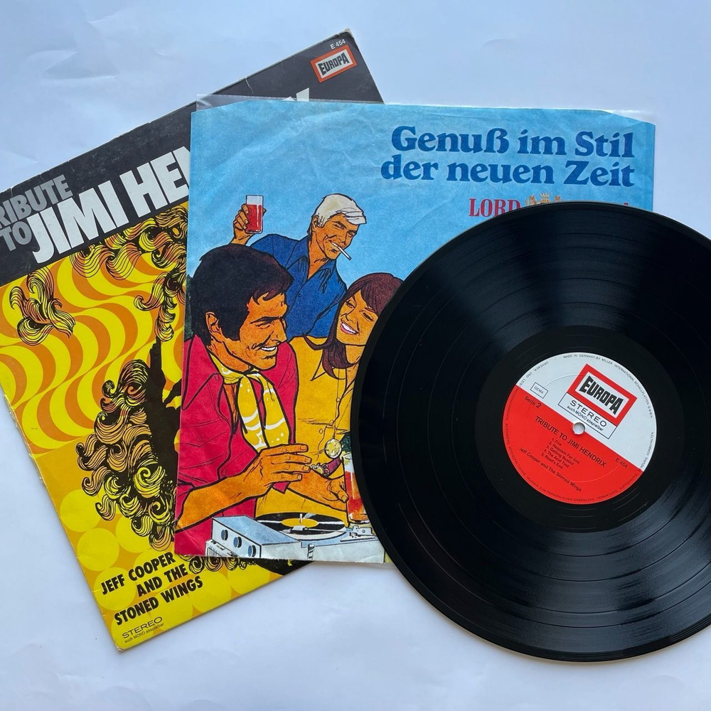 Винтажная виниловая пластинка LP Jeff Cooper And The Stoned Wings Tribute To Jimi Hendrix (Germany 1971)