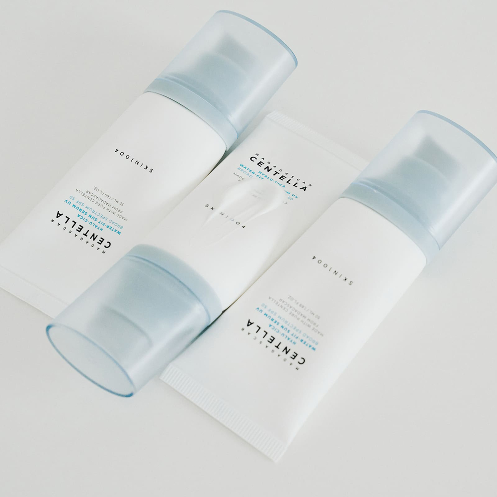 SKIN1004, мадагаскарская готу кола, Hyalu-Cica Water-Fit, солнцезащитная сыворотка, SPF 50, 50 мл (1,69 жидк. унции)