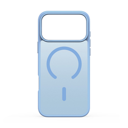 Матовый чехол светло-синего цвета с MagSafe для iPhone 17 Pro Max, серия Yind Series (Open Ring Version) от Dux Ducis