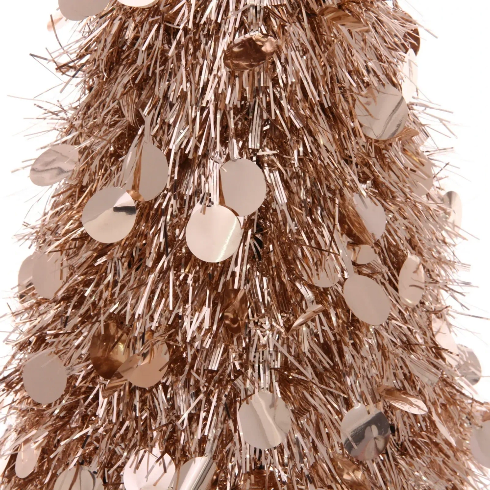 Елка декоративная TINSEL «Изящный блеск» 50 см, Розовое золото