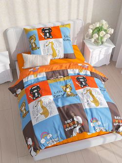 Пододеяльник поплин Котики Котики "Nice/Nice (компаньон)" 1,5-спальный на молнии 145x215 см