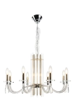 Люстра Crystal Lux AURELIO SP8 GOLD+CHROME/TRANSPARENT 0210/308