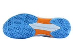YONEX Power Cushion Textile, Synthetic Leather Low top Badminton Shoes Unisex White Sky Blue