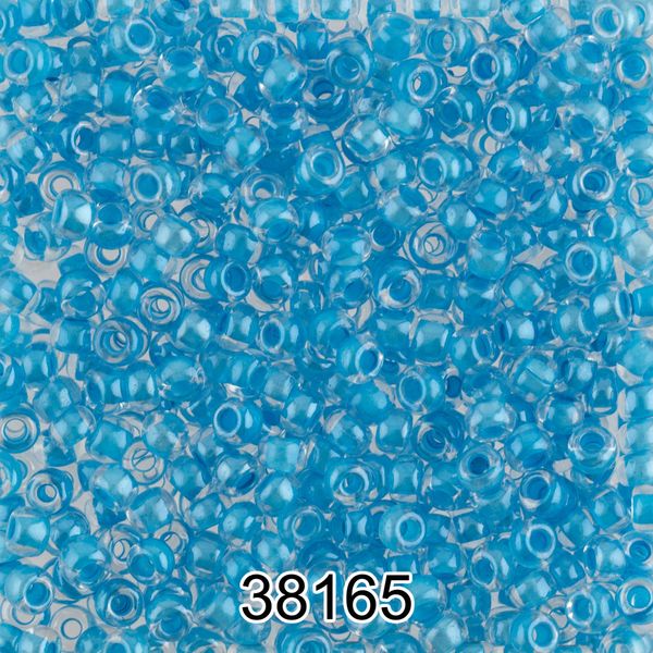 Бисер Preciosa 10/0 (2.3 мм), 500 г, 38165 (Ф514) голубой