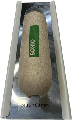Кельма  SPATOLA by OIKOS 240x100 mm, STAINLESS STEEL TROWEL by OIKOS 240x100 mm