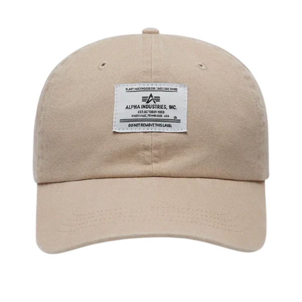 Бейсболка Alpha Industries Battlewash Cap Vintage Khaki (Бежевый)