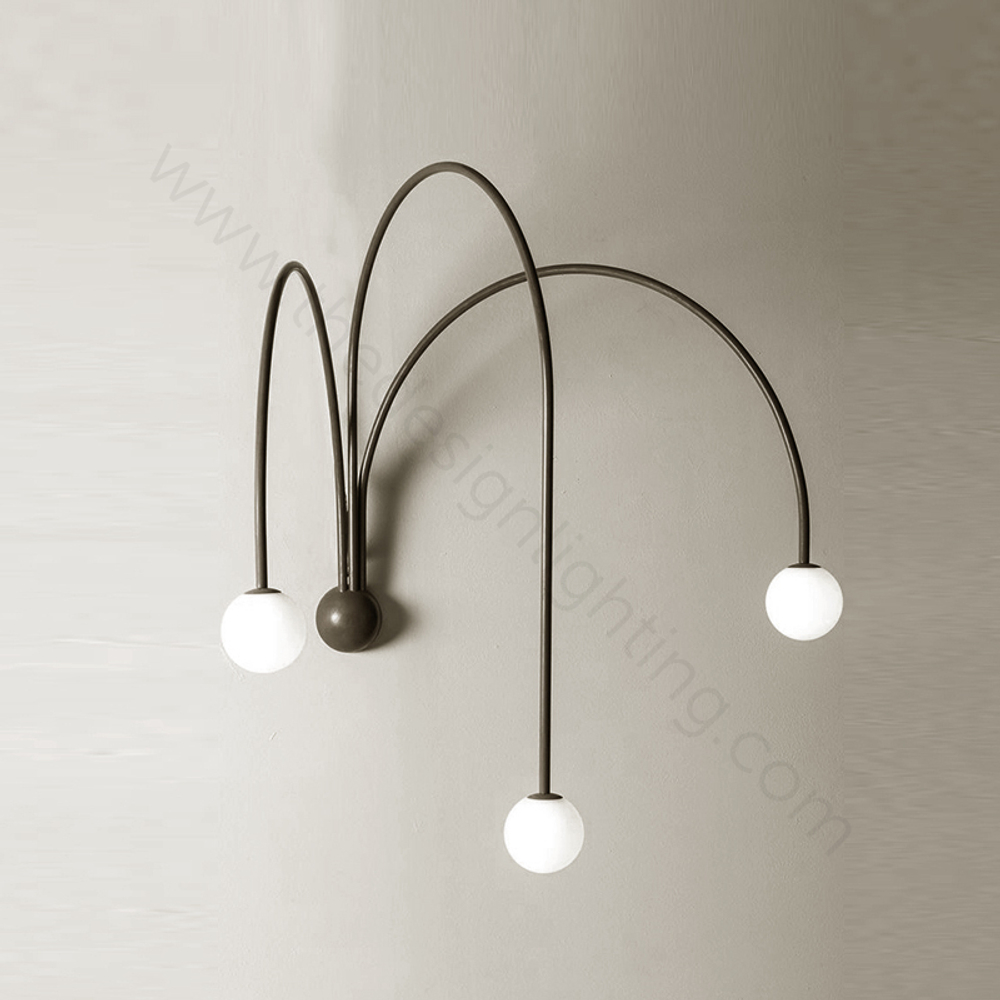 Wall design lamp Spring by Michael Anastassiades (Black)