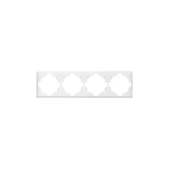 Рамка на 4 поста KRANZ Miele Strong Жемчуг KR-78-0754-4