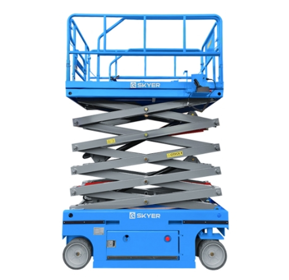 Самоходный ножничный подъемник с выдвижной платформой SKYER PL1625 Li-ion