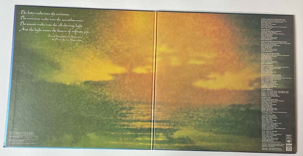 Винтажная виниловая пластинка LP Santana Caravanserai (Japan 1974) (No Obi) Waves Within