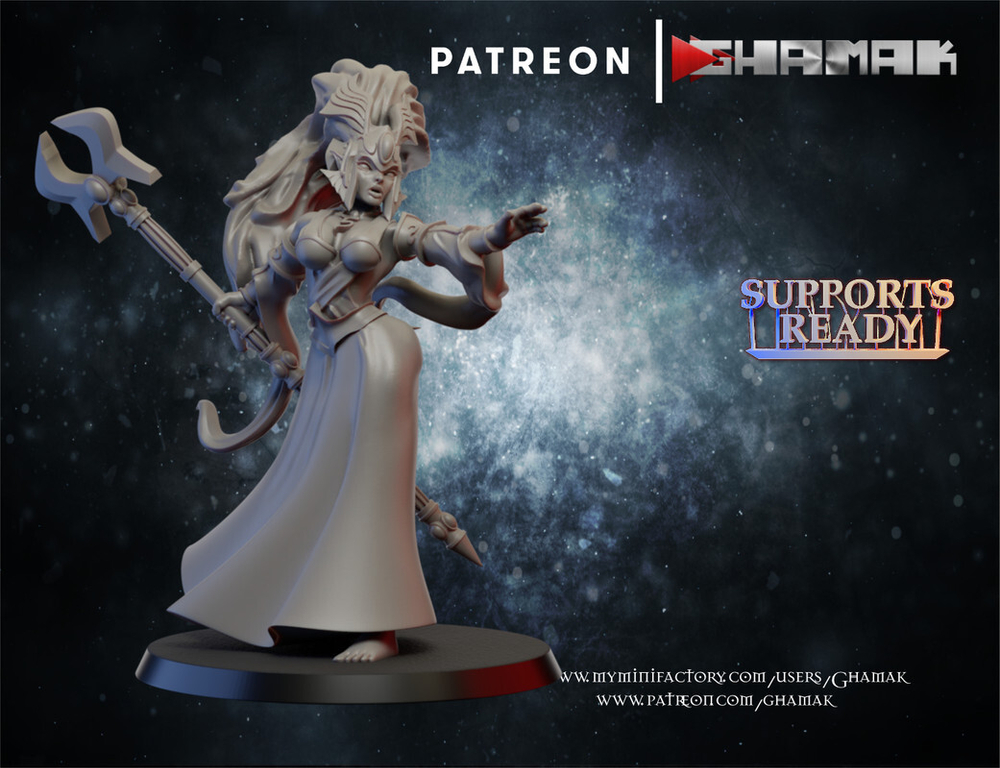 Grand Alliance Order Lumineth Realm-lords High Elves Предводительница эльфов миниатюра для dnd, днд, pathfinder, фентези, Настольная игра, НРИ, Варгейм, РПГ