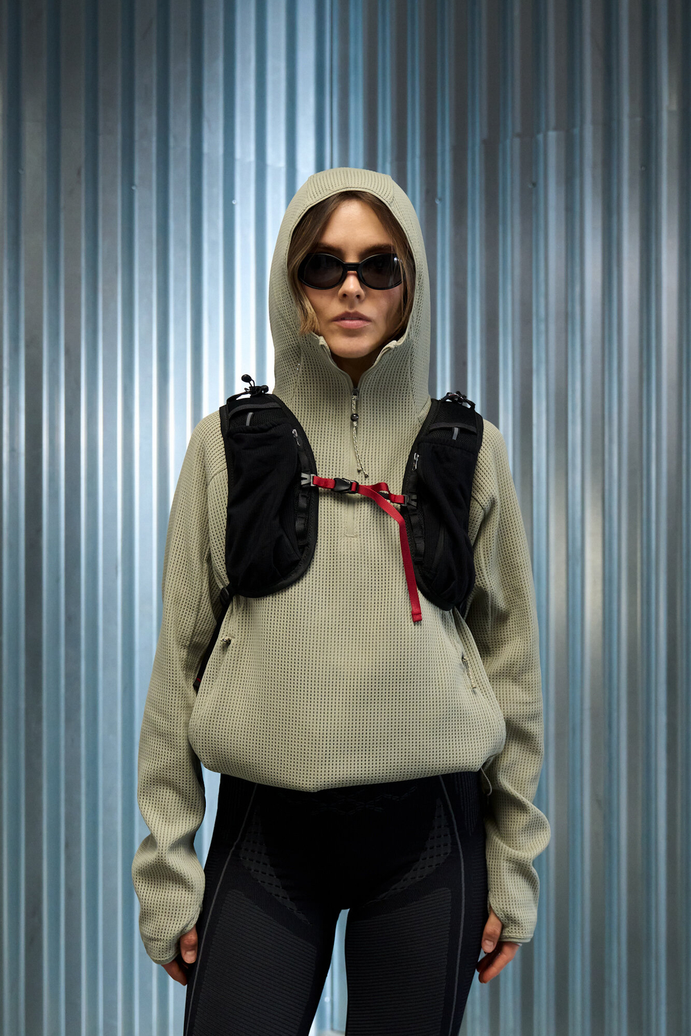 Худи Nothomme Blue Monte Hollow-Out Waffle Hoodie "Velvet Yellow"