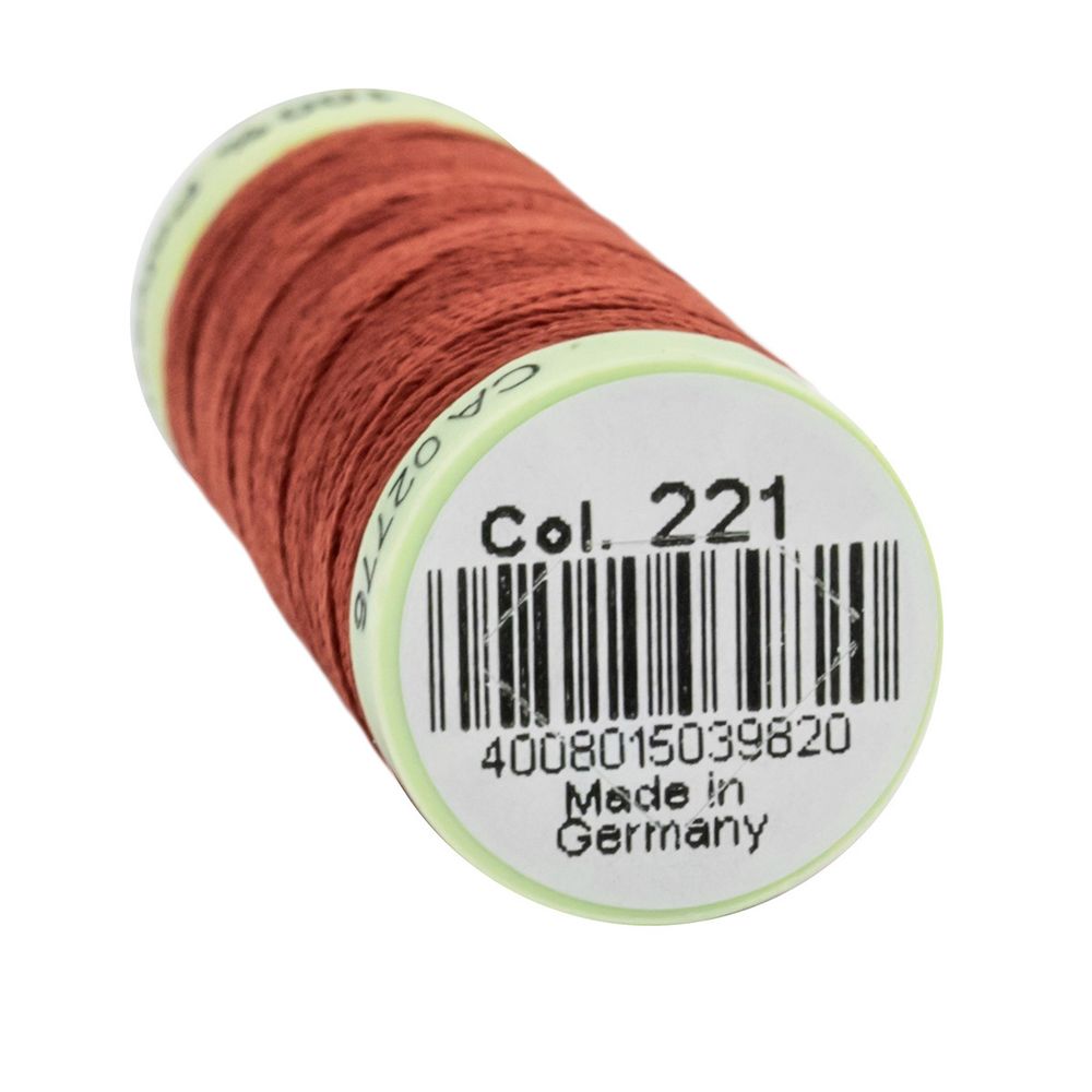 Нитки отделочные Gutermann Top Stitch 30 (30 метров), 5 кат. | 221 красно-терракотовый