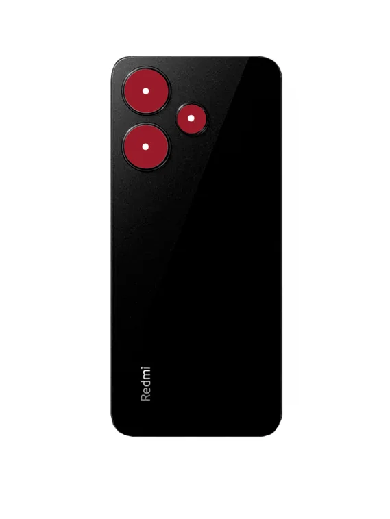 Задняя крышка для Xiaomi Redmi 13 черная (Midnight black) без стекла камеры