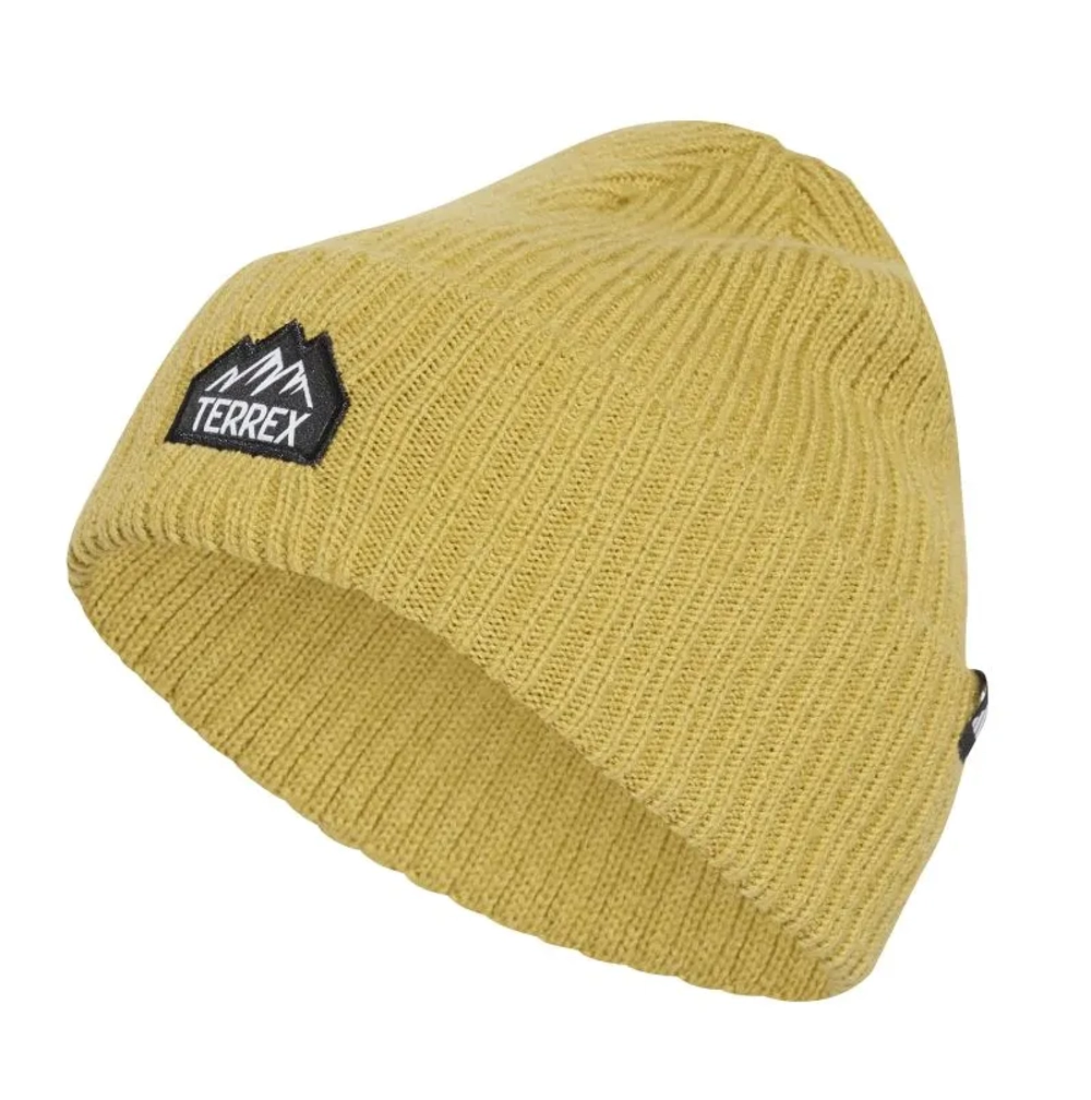 Шапка зимняя Adidas Mountain Beanie - pyrite