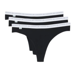 Женские трусики Lacoste Elastic Cotton Thongs 3P - lyse/burgundy/black