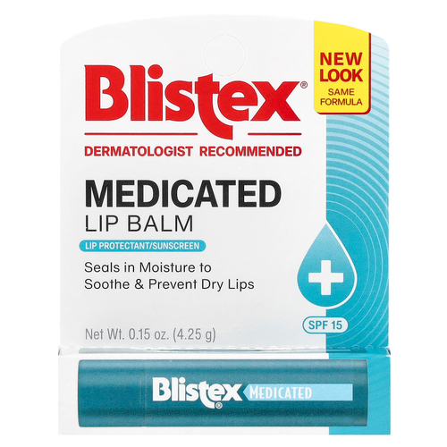 Blistex, Лечебный бальзам для губ, защитное средство для губ и солнцезащитное средство, SPF 15, 4,25 г (0,15 унции)