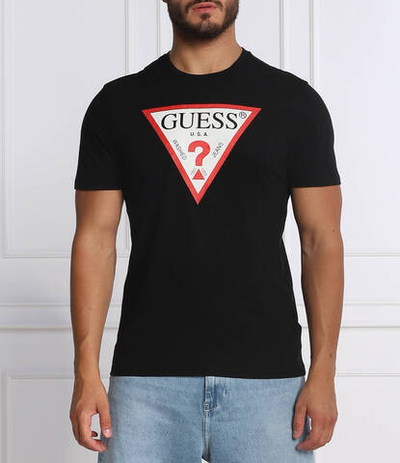 футболка tri logo GUESS - черный(M2GI68 KBA60)