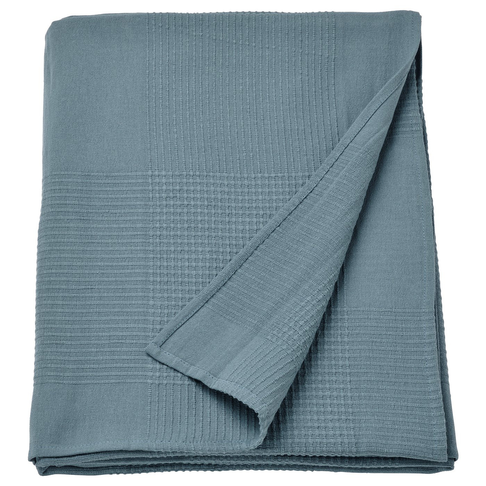 IKEA INDIRA  (ИКЕА ИНДИРА)  -  Покрывало - темный серо-синий 230x250 см