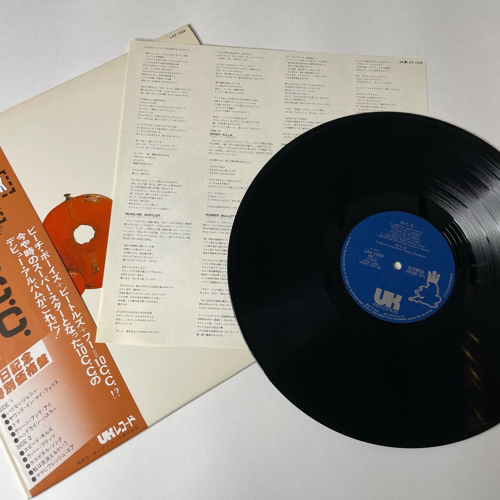Винтажная виниловая пластинка LP 10cc Первый Альбом (Japan 1978) (Obi)