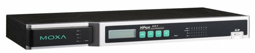 Сервер NPort 6610-8-48V 8 ports RS-232 secure device server, 48VDC, Power Cord | код 00-06001407 | MOXA