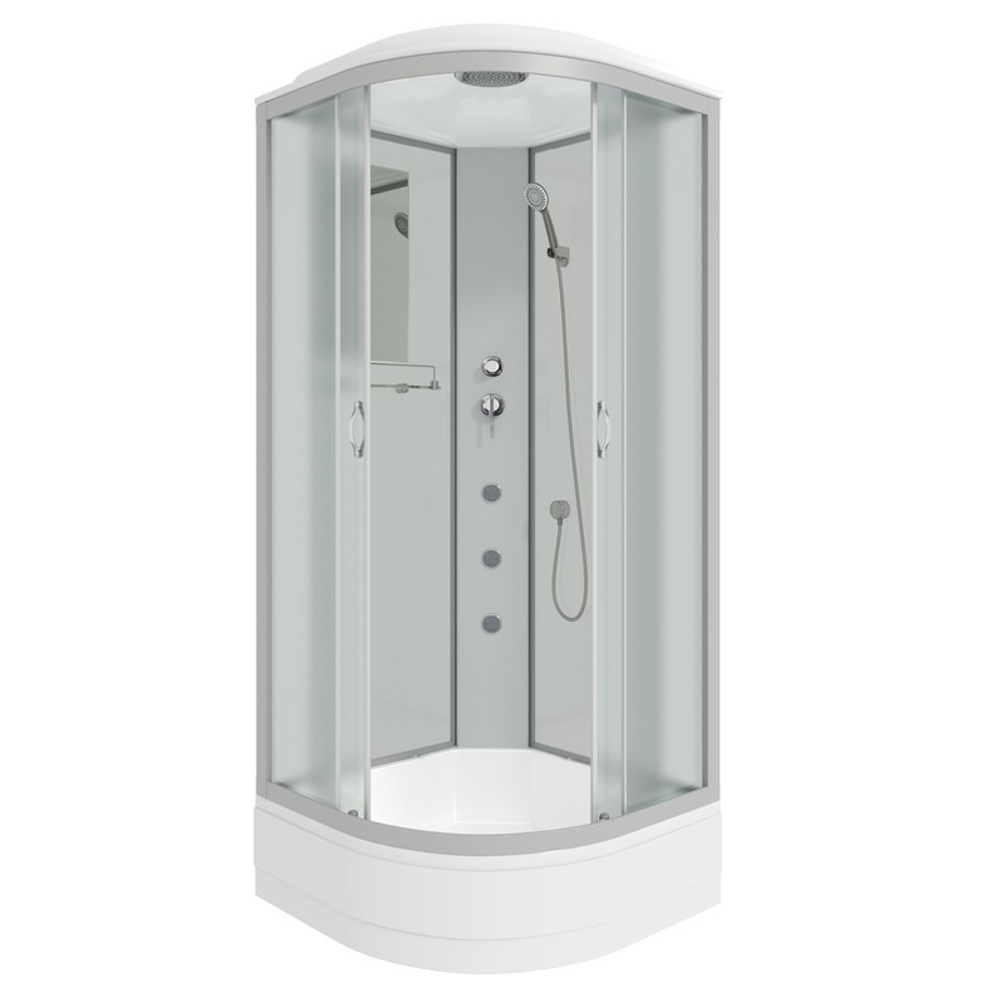 Душевая кабина Niagara Classic NG-3302-14G (100х100х215) средний поддон(26см),стекло матовое,4 места