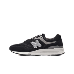 alt="New Balance 997H Black Silver мужские кроссовки черные с серебристым логотипом вид сбоку на белом фоне"