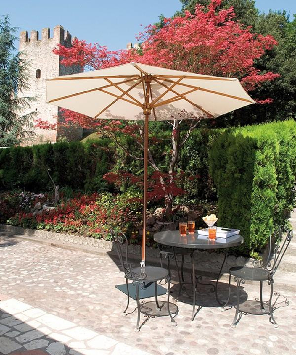 Зонт профессиональный Ø4 м Scolaro Palladio Standard, натуральный, слоновая кость