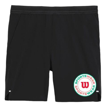 Мужские теннисные шорты Wilson Tournament V2 7" Unlined - черный