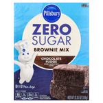 Pillsbury, Zero Sugar, смесь для брауни, шоколадная помадка, 350 г (12,35 унции)