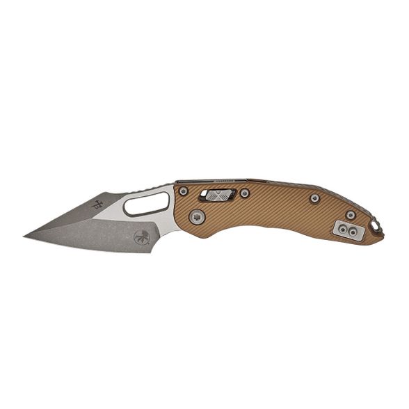 Цена наСкладной нож Microtech Stitch 169RL-10FLTA, сталь М390, рукоять алюминий, коричневый