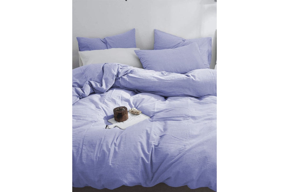 Постельное белье GoodNight Сатин Делюкс 1,5 сп. (с нав. 50х70) лаванда
