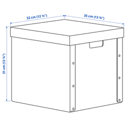 IKEA GÄRDESGÅRD  (ИКЕА ГЭРДЕСГОРД)  -  Коробка с крышкой - натуральный 32х35х31 см