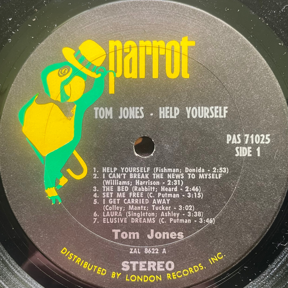 Tom Jones ‎– Help Yourself (США 1968г.)