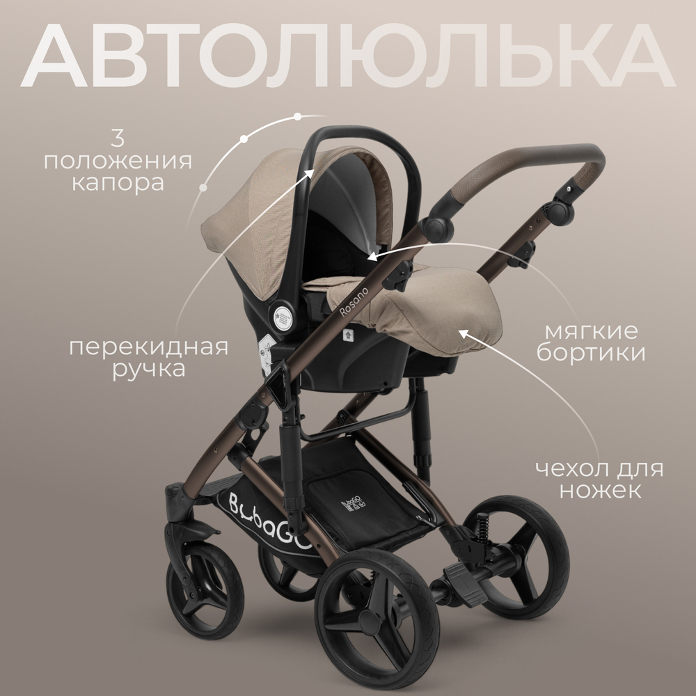 Модульная коляска BubaGO Rosano 3в1