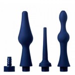 Комплект универсальных насадок для анального душа CleanStream Universal 3 Piece Silicone Enema Attachment Set, 3 шт