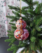 Матрёшка стеклянная Мария