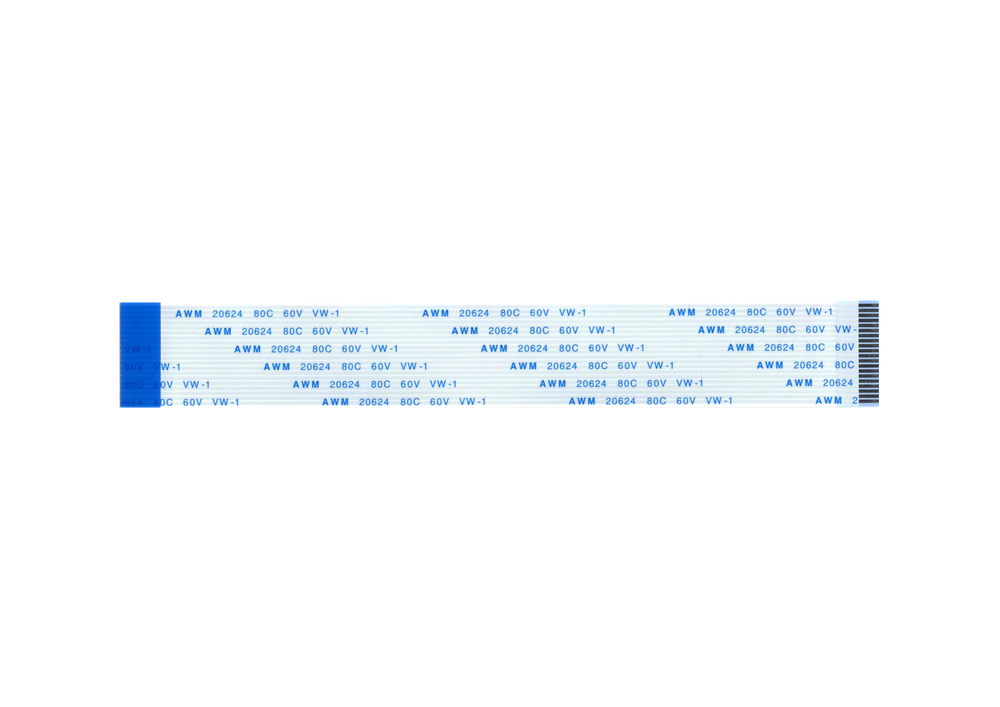 Шлейф 20 pin, 20 см, шаг 1 мм FFC, обратный Б