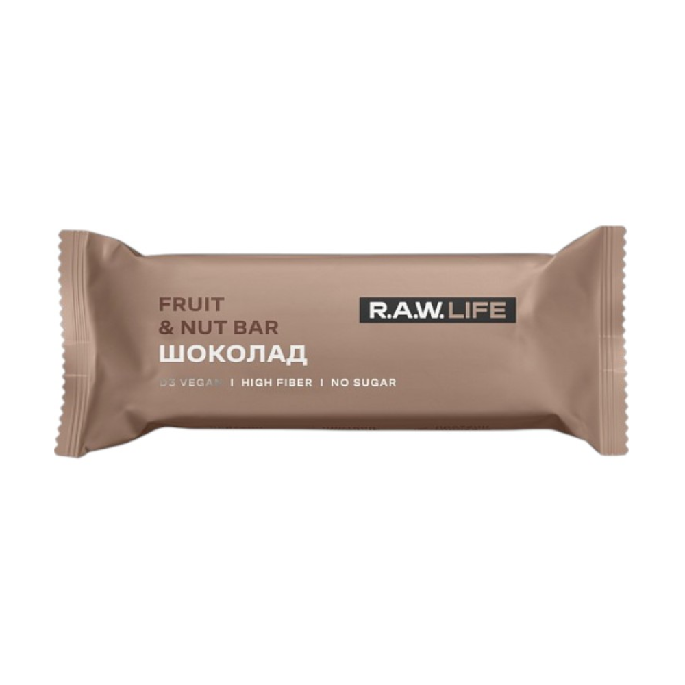 Батончик орехово-фруктовый Шоколад R.A.W. LIFE, 47 г