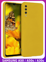 Мягкий Soft Touch чехол из силикона для SAMSUNG GALAXY A50 / 50s / 30s с бархатной подкладкой