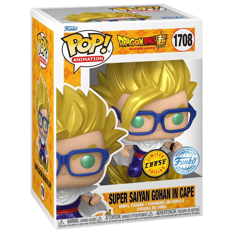 Funko POP! Dragon Ball Super: Super Hero Gohan in Cape (1708) (Chase)