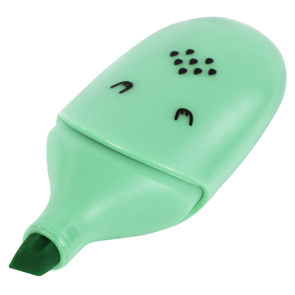 Текстовыделитель мини BRAUBERG KIDS "CUTE CATS PASTEL", АССОРТИ В ПЛАСТИКОВОЙ БАНКЕ, линия 1-5 мм, 152434.