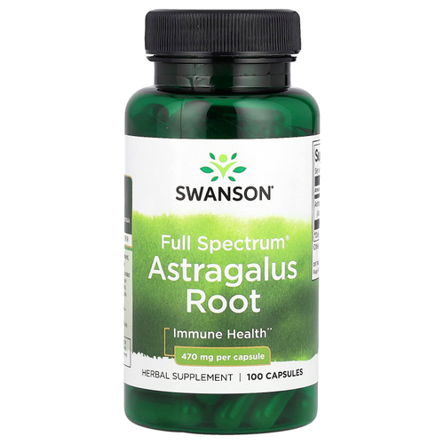 Swanson Vitamins, Корень астрагала полного спектра, 470 мг, 100 капсул