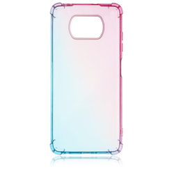 Чехол ROSCO для Poco X3 NFC;Poco X3 Pro оптом (арт. XM-PX3-HARD-TPU-PINK-BLUE)