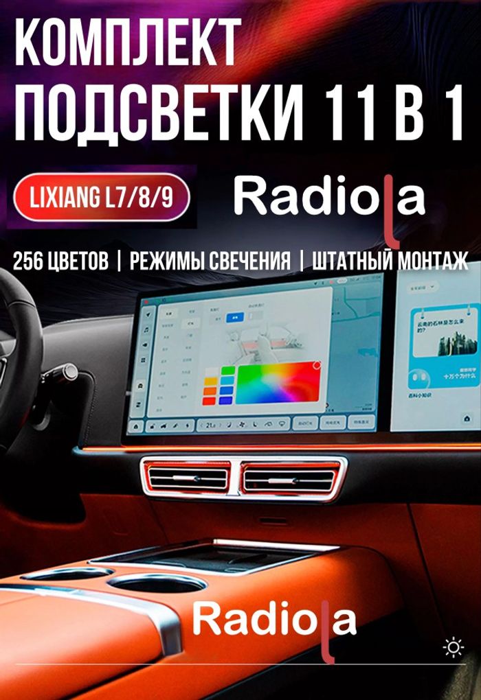 Подсветка салона для Li Auto L6, L7, L8, L9 - Lixiang-backlight